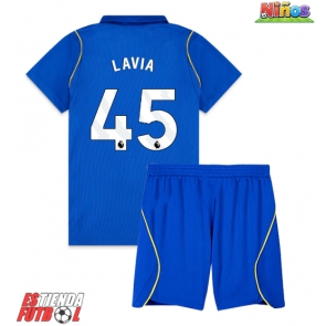 Chelsea Romeo Lavia #45 Primera Equipación Niños 2026-27 Manga Corta (+ Pantalones cortos)